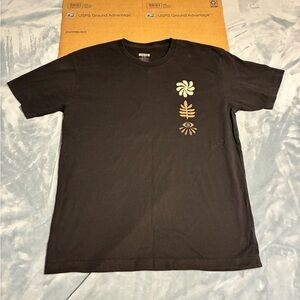 Stance Black Crew Tee Shirt with Graphic XL